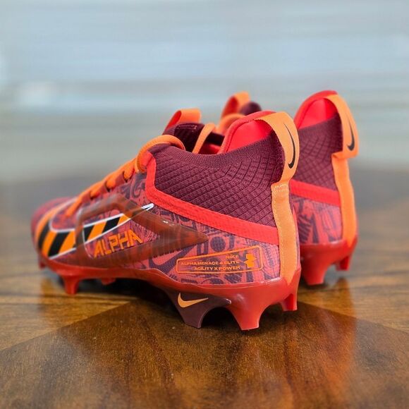 Nike Alpha Menace 4 Elite NRG Red Football Cleats FQ4046 600 Men's 7.5 New RARE - Picture 7 of 14